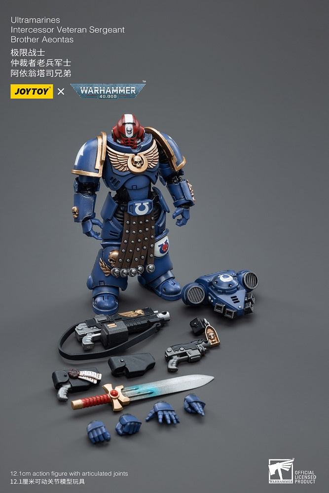 Joytoy: Ultramarines Intercessor Veteran Sergeant Brother Aeontas