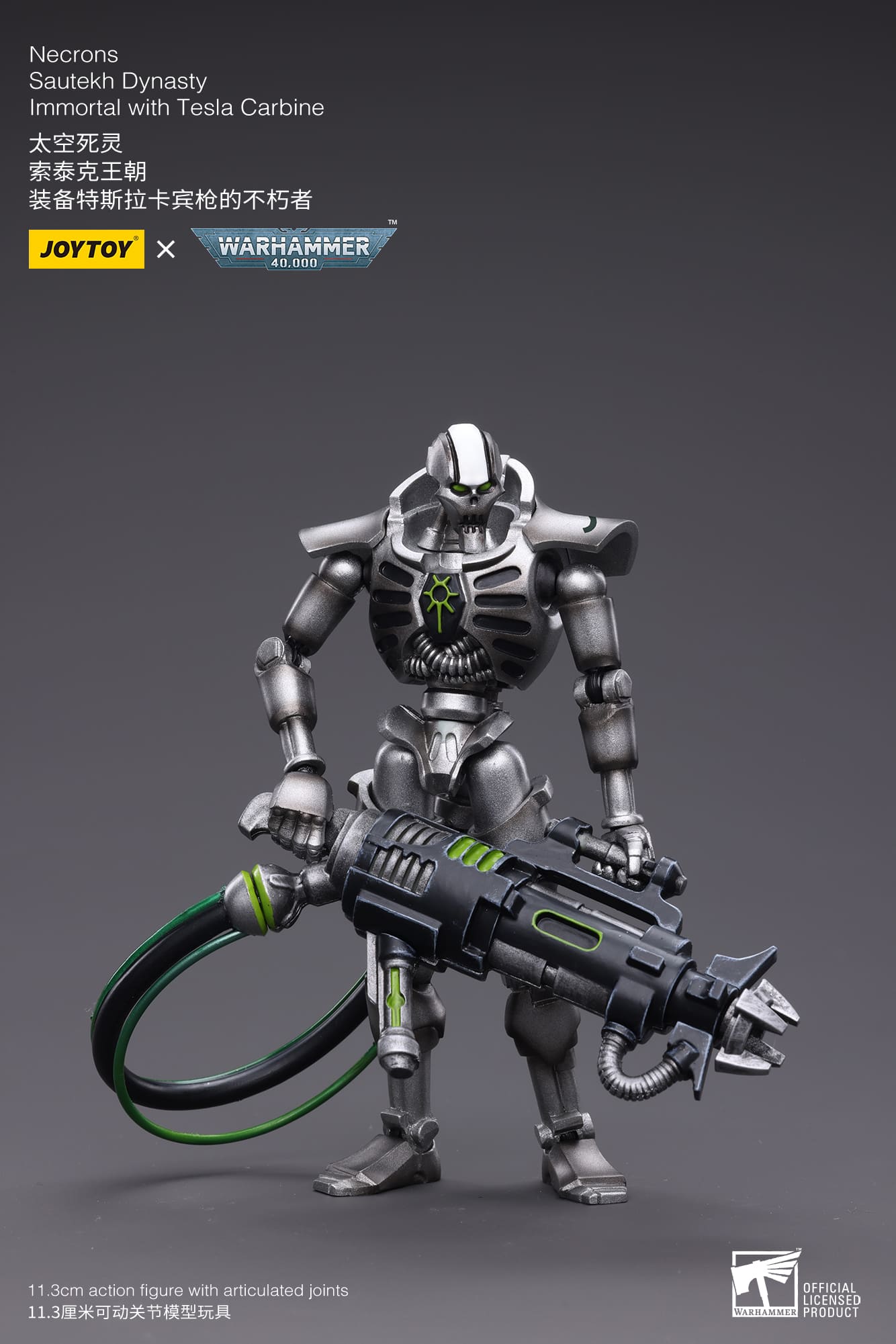 Joytoy: Necrons Sautekh Dynasty Immortal with Tesla Carbine