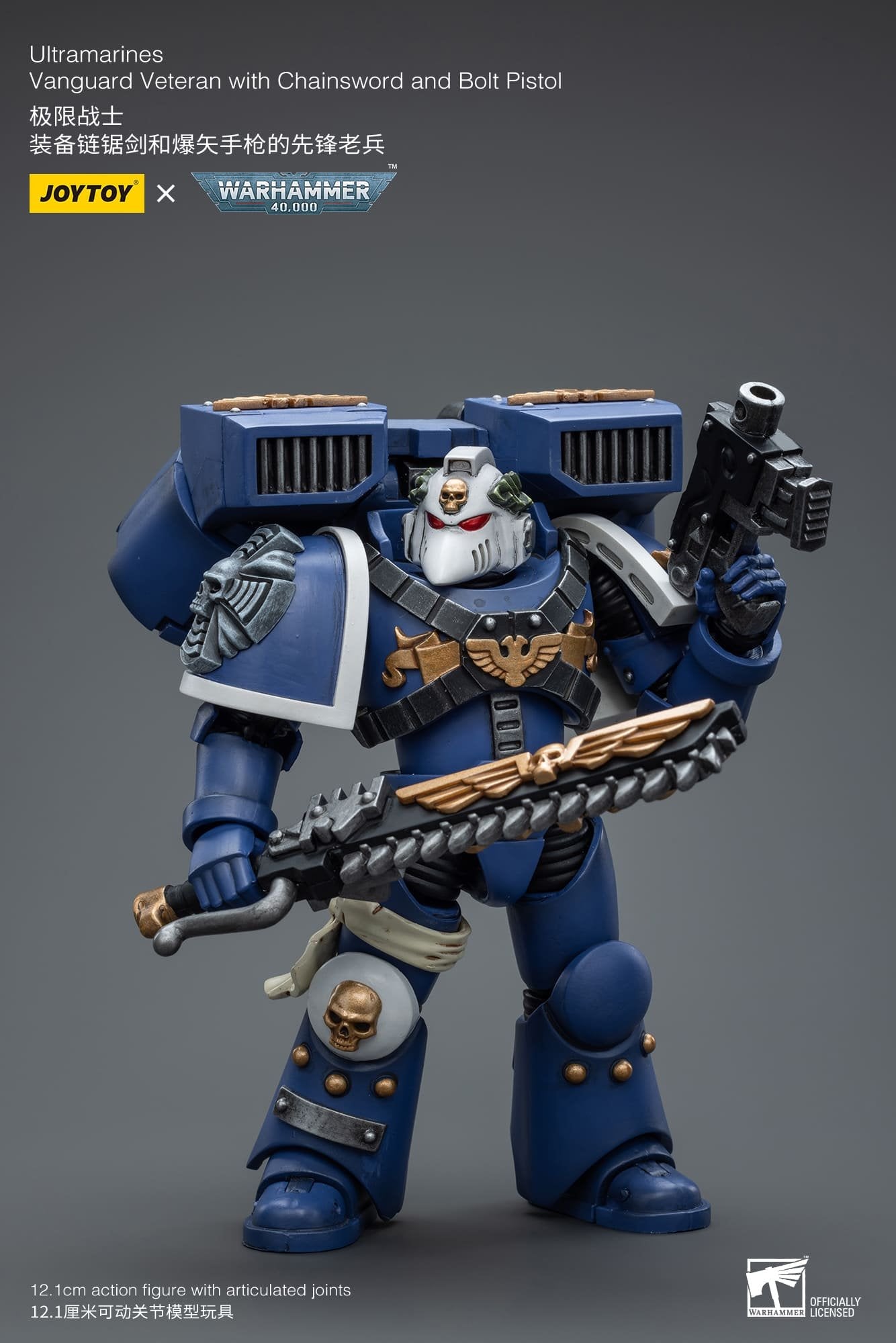 Joytoy: Ultramarines Vanguard Veteran with Chainsword and Bolt Pistol