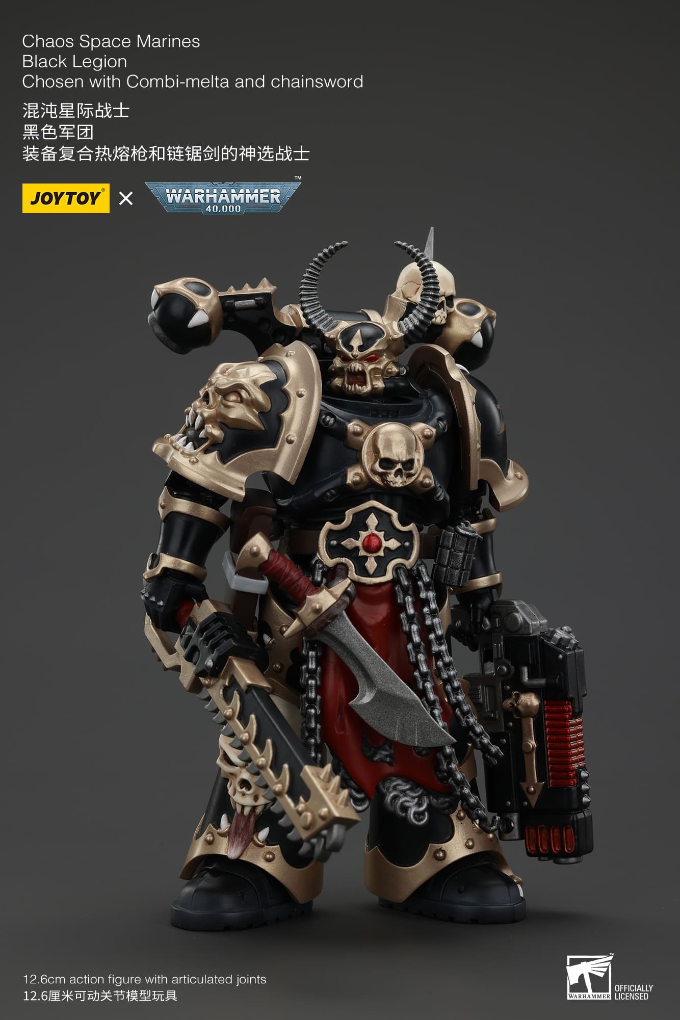 Joytoy: Chaos Space Marines Black Legion Chosen with Combi-melta and Chainsword