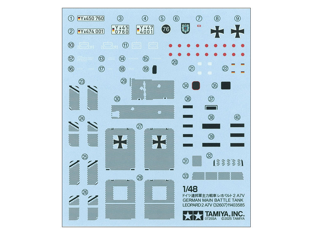 Tamiya: 1/48 German Main Battle Tank Leopard 2 A7V