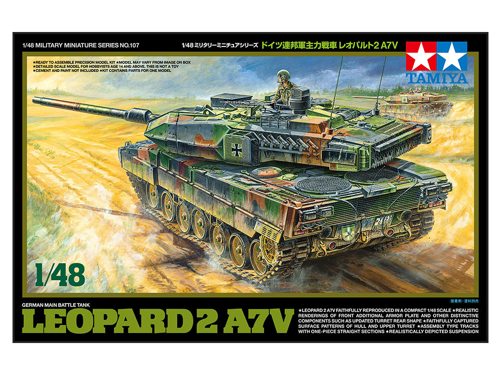 Tamiya: 1/48 German Main Battle Tank Leopard 2 A7V