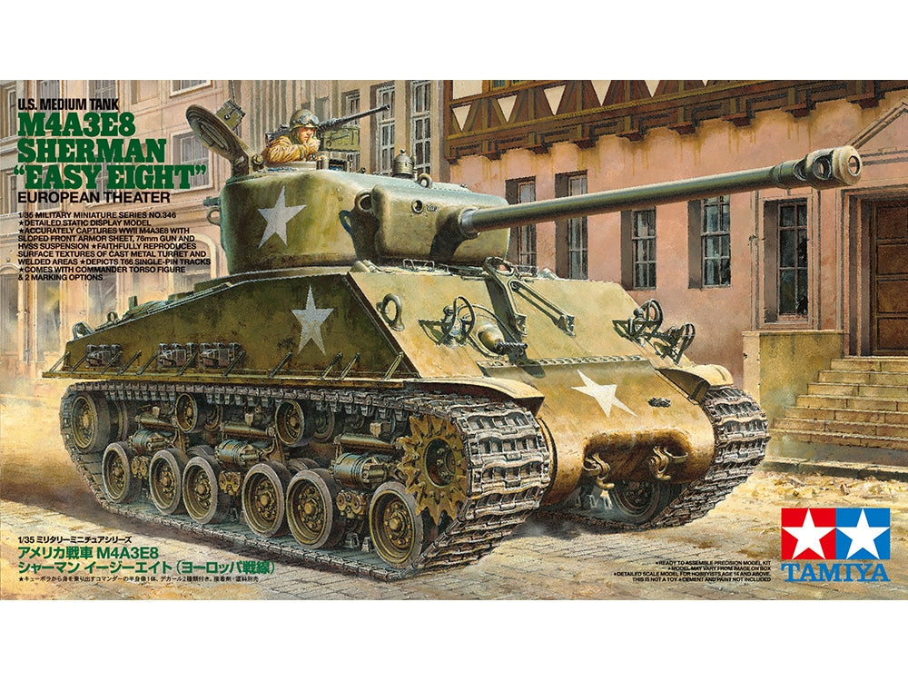Tamiya: 1/35 U.S. Medium Tank M4A3E8 Sherman "Easy Eight" European Theater