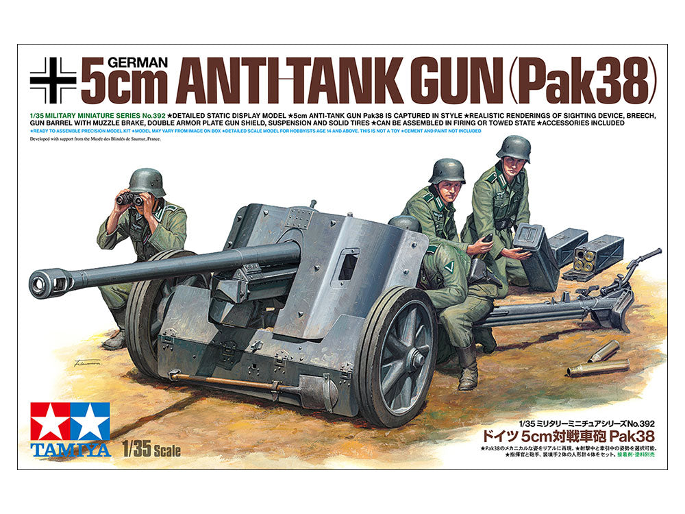 Tamiya: 1/35 German 5cm Anti-tank Gun (PAK38)