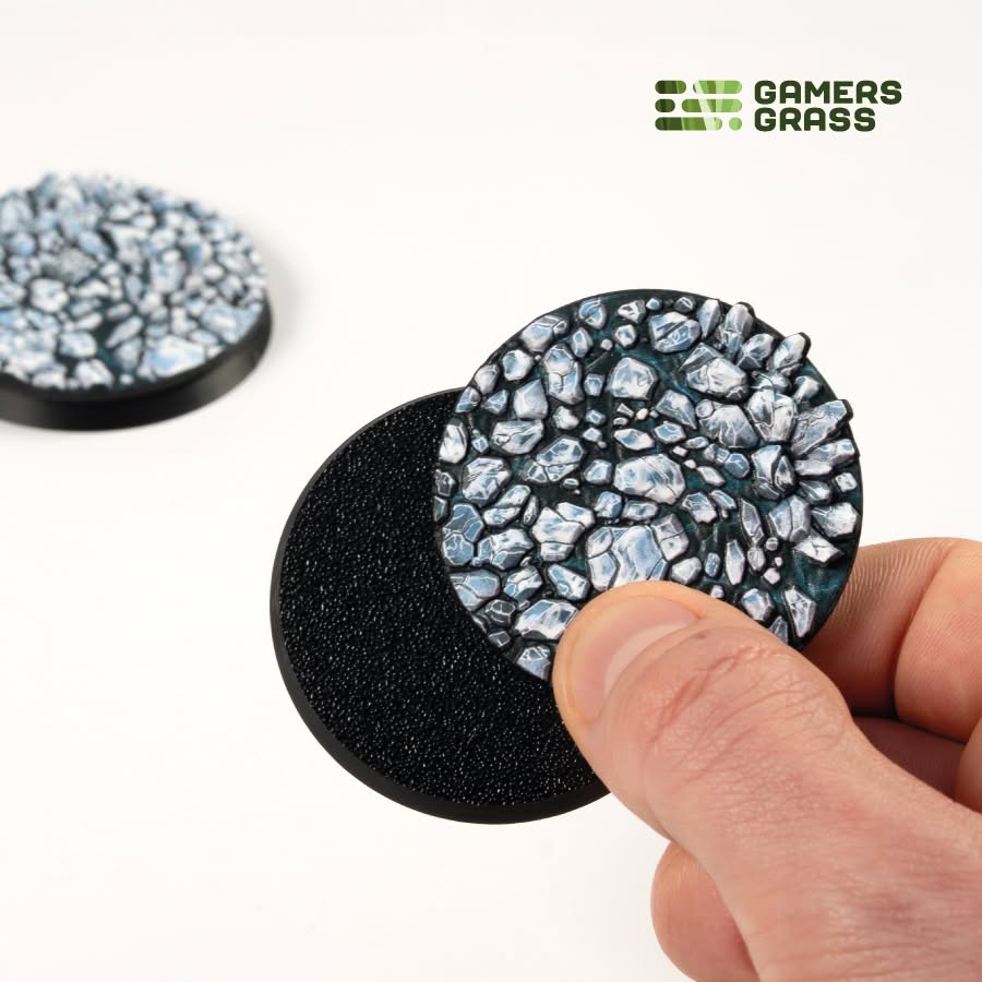 Gamers Grass: Battle Ready Toppers - Frost Lake - Round 50mm (x3)
