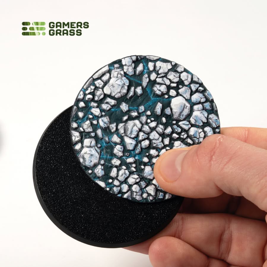 Gamers Grass: Battle Ready Toppers - Frost Lake - Round 60mm (x2)