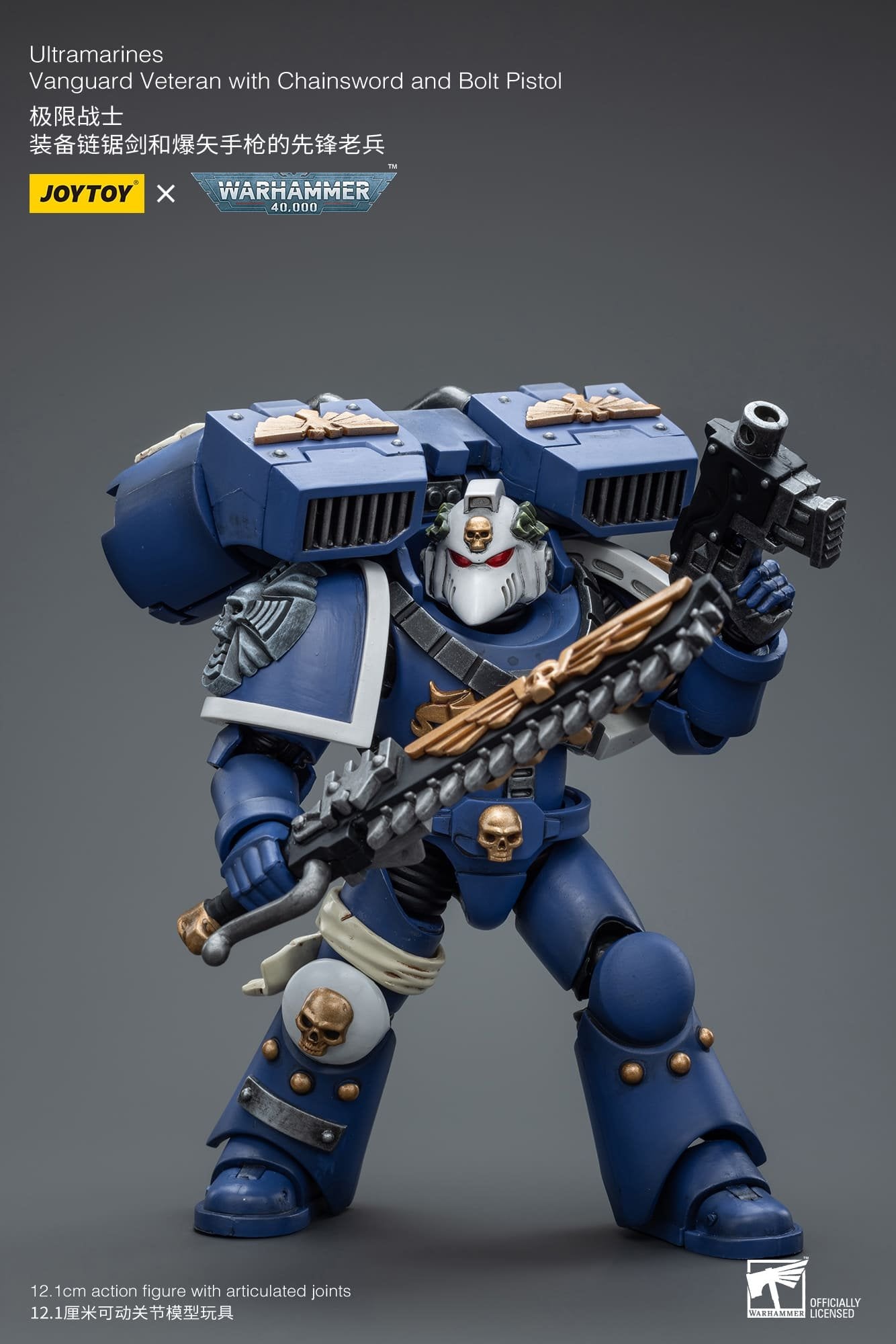 Joytoy: Ultramarines Vanguard Veteran with Chainsword and Bolt Pistol