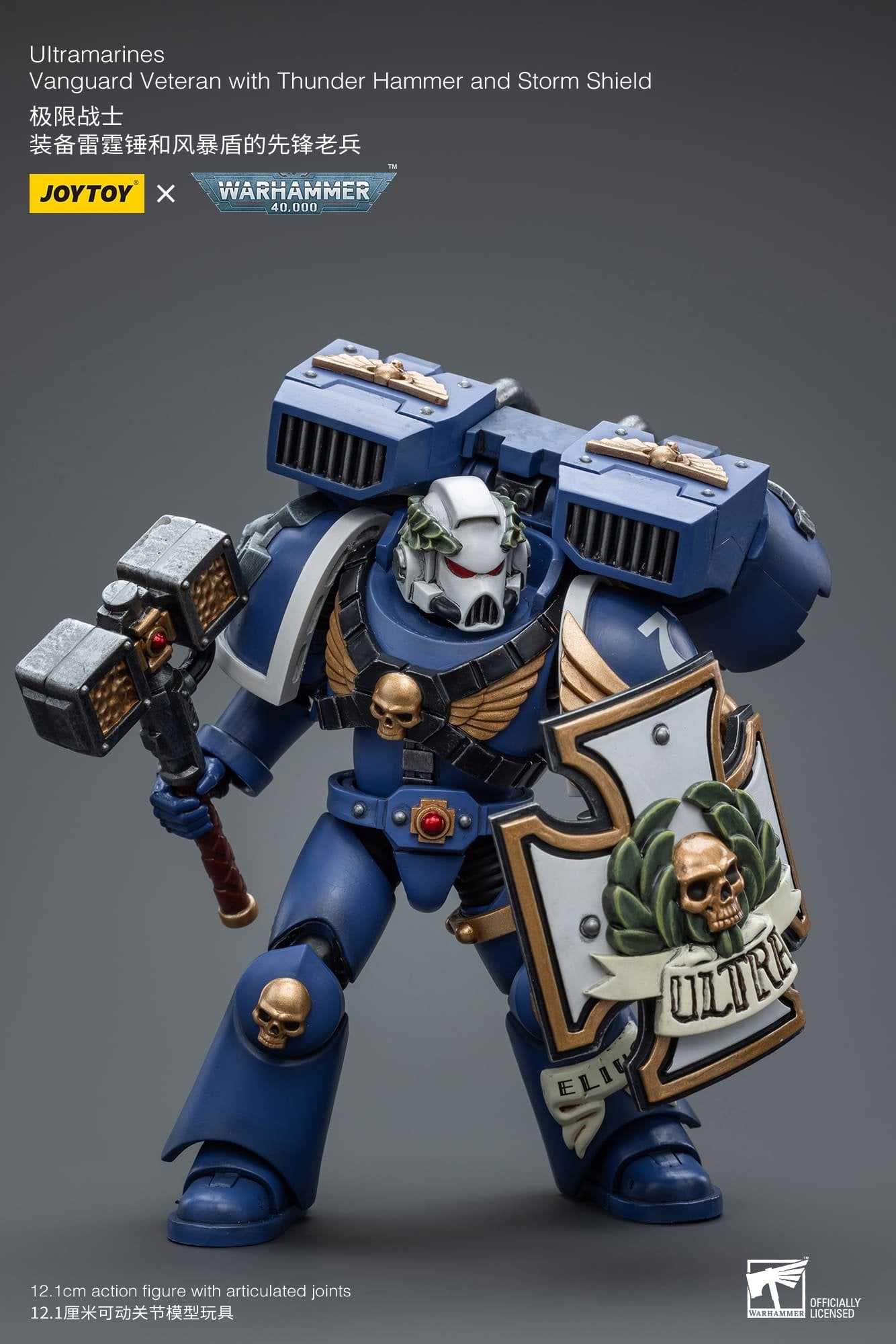 Joytoy: Ultramarines Vanguard Veteran with Thunder Hammer and Storm Shield