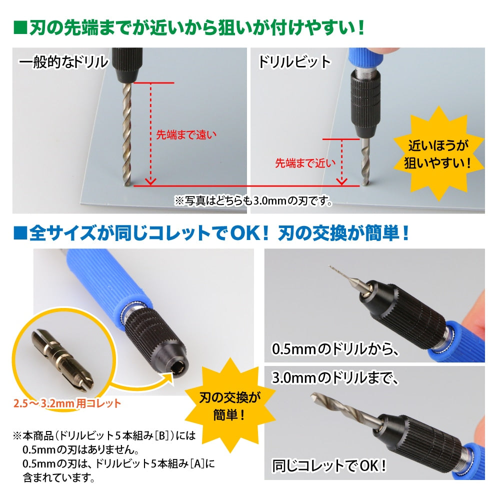 GodHand - Drill Bit Set (D) (8pcs)