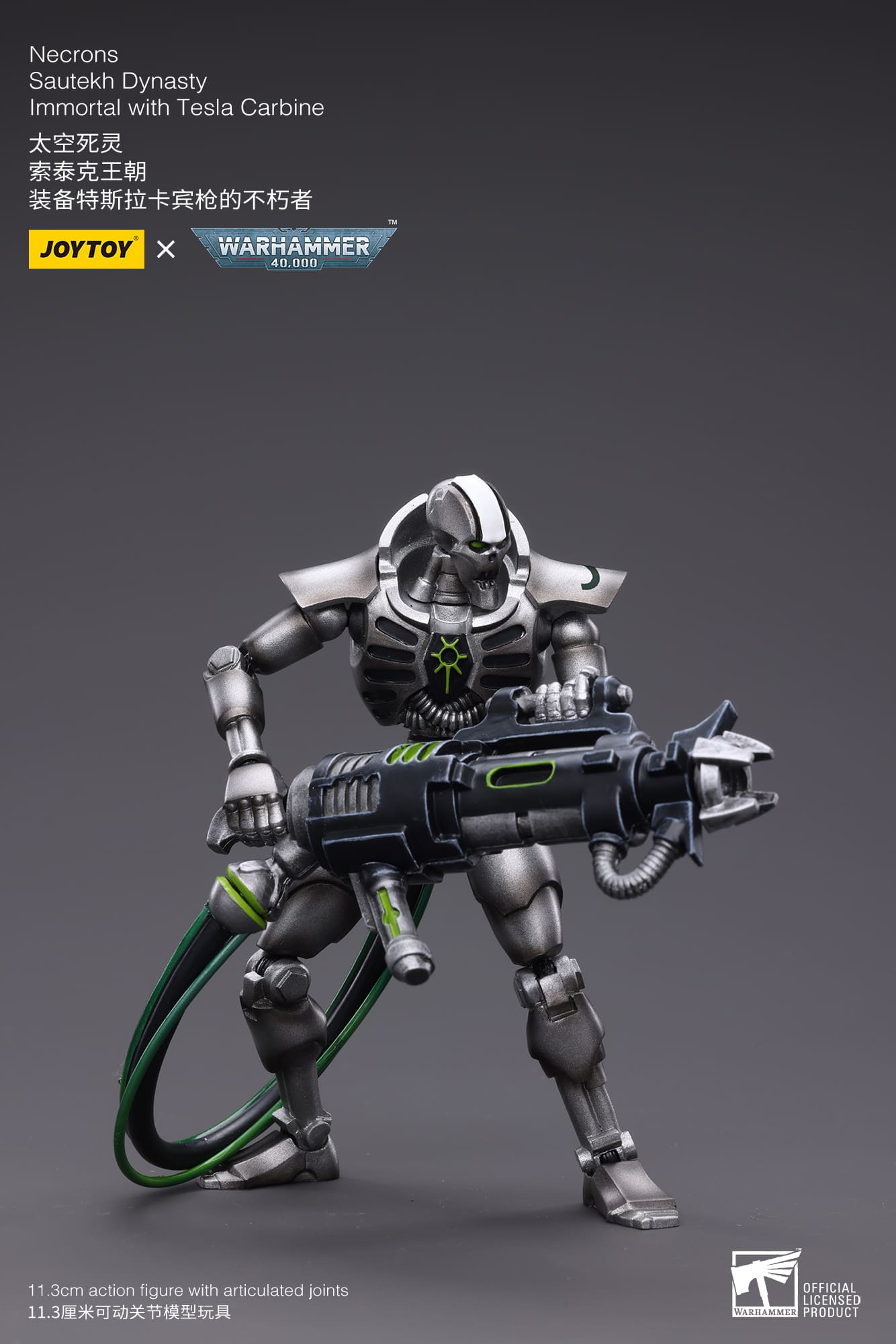 Joytoy: Necrons Sautekh Dynasty Immortal with Tesla Carbine