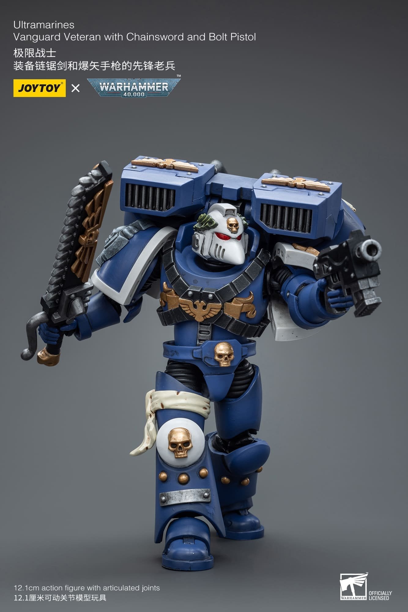 Joytoy: Ultramarines Vanguard Veteran with Chainsword and Bolt Pistol