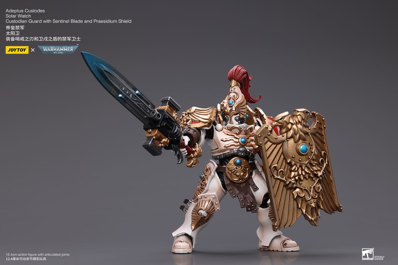 Joytoy: Adeptus Custodes Solar Watch Custodian Guard with Sentinel Blade and Praesidium Shield