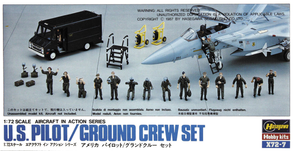 Hasegawa [X72-7] 1:72 U.S. Pilot / Ground Crew Set