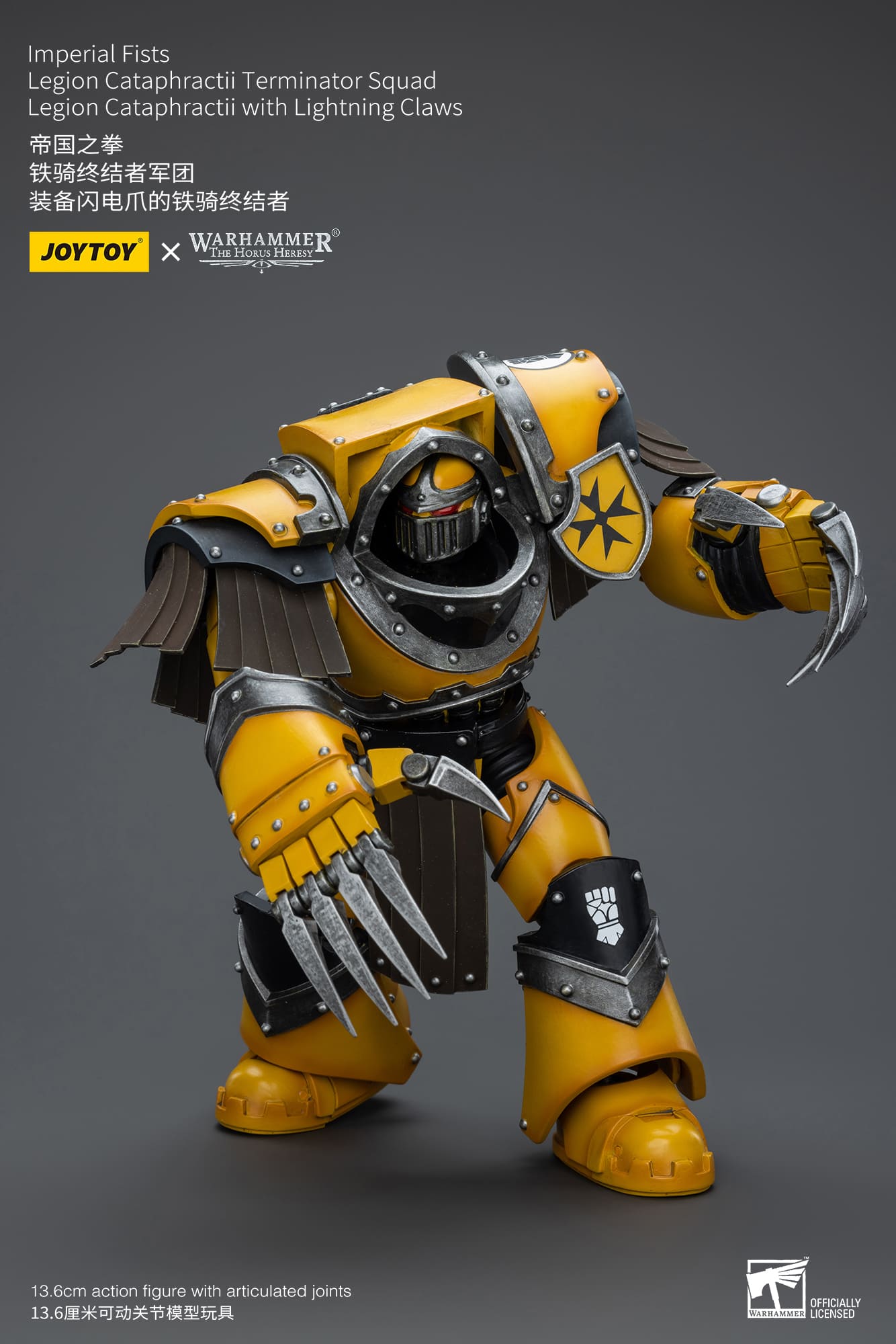 Joytoy: Imperial Fists Legion Cataphractii Sergeant with Lightning Claws