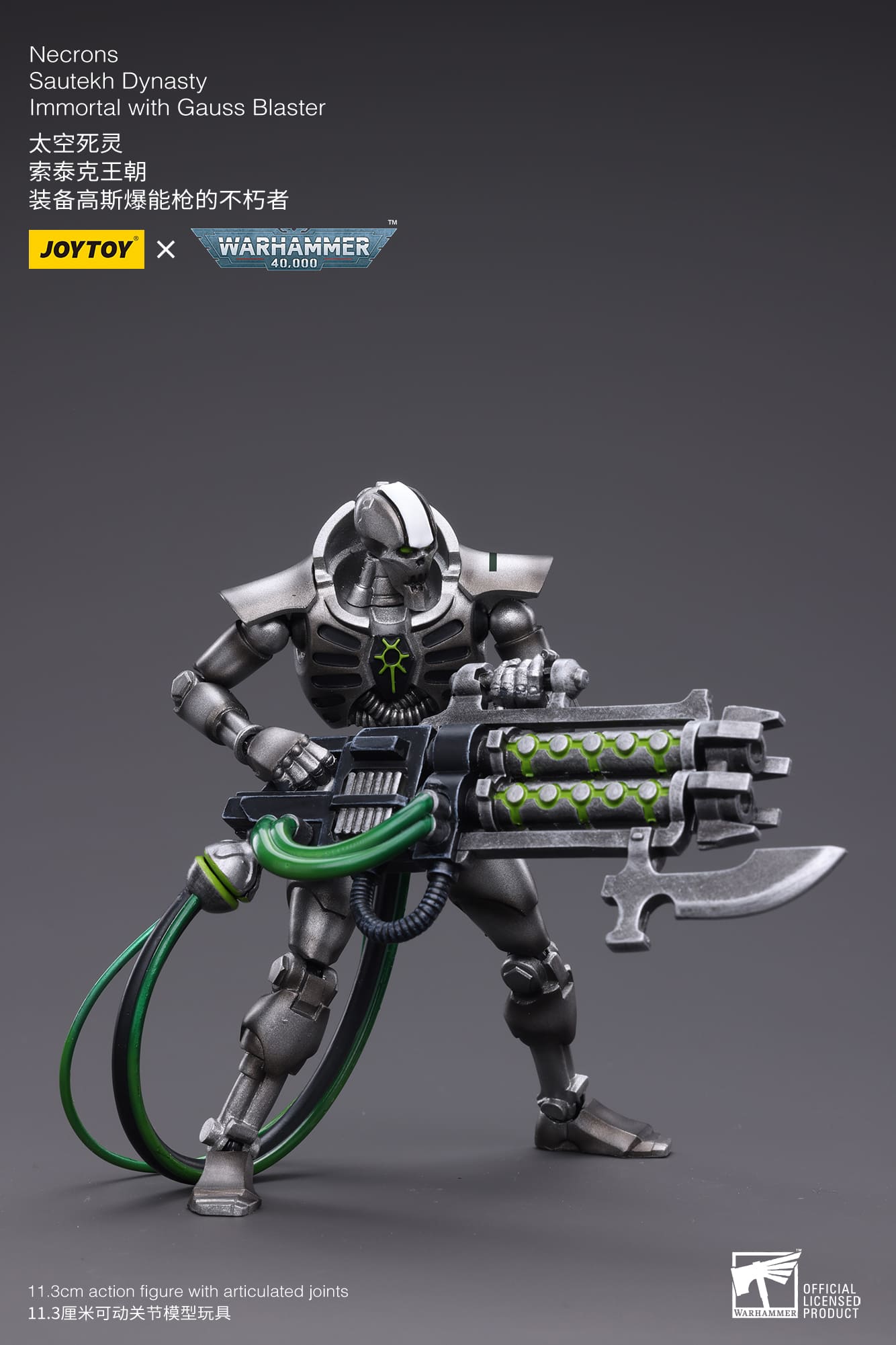 Joytoy: Necrons Sautekh Dynasty Immortal with Gauss Blaster