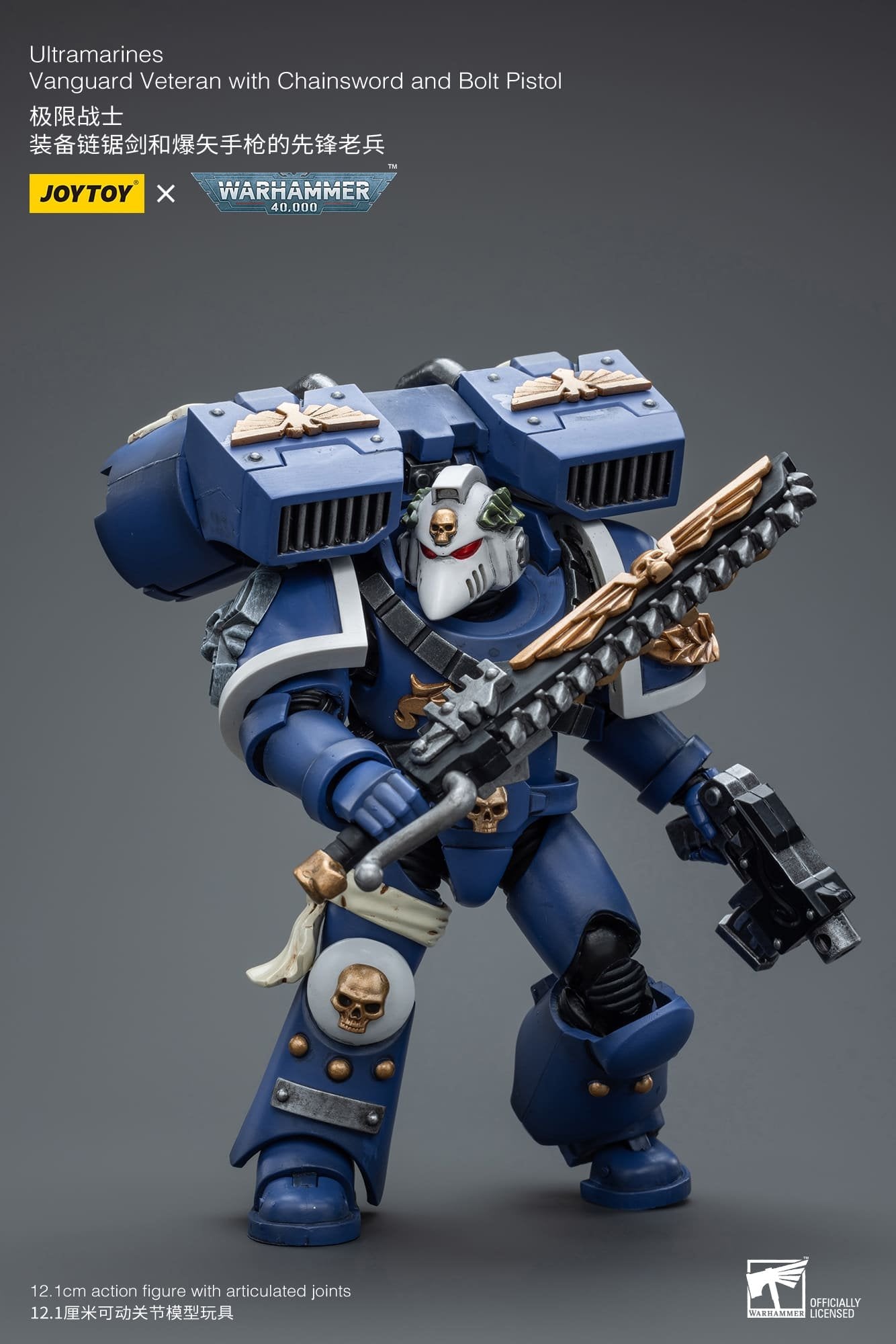 Joytoy: Ultramarines Vanguard Veteran with Chainsword and Bolt Pistol