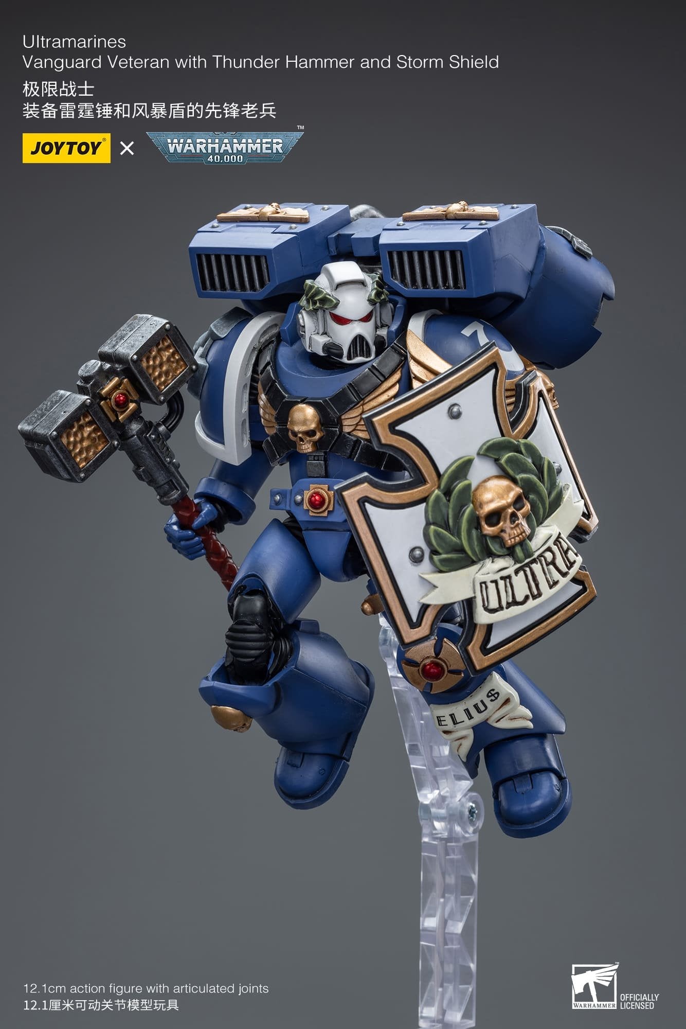 Joytoy: Ultramarines Vanguard Veteran with Thunder Hammer and Storm Shield