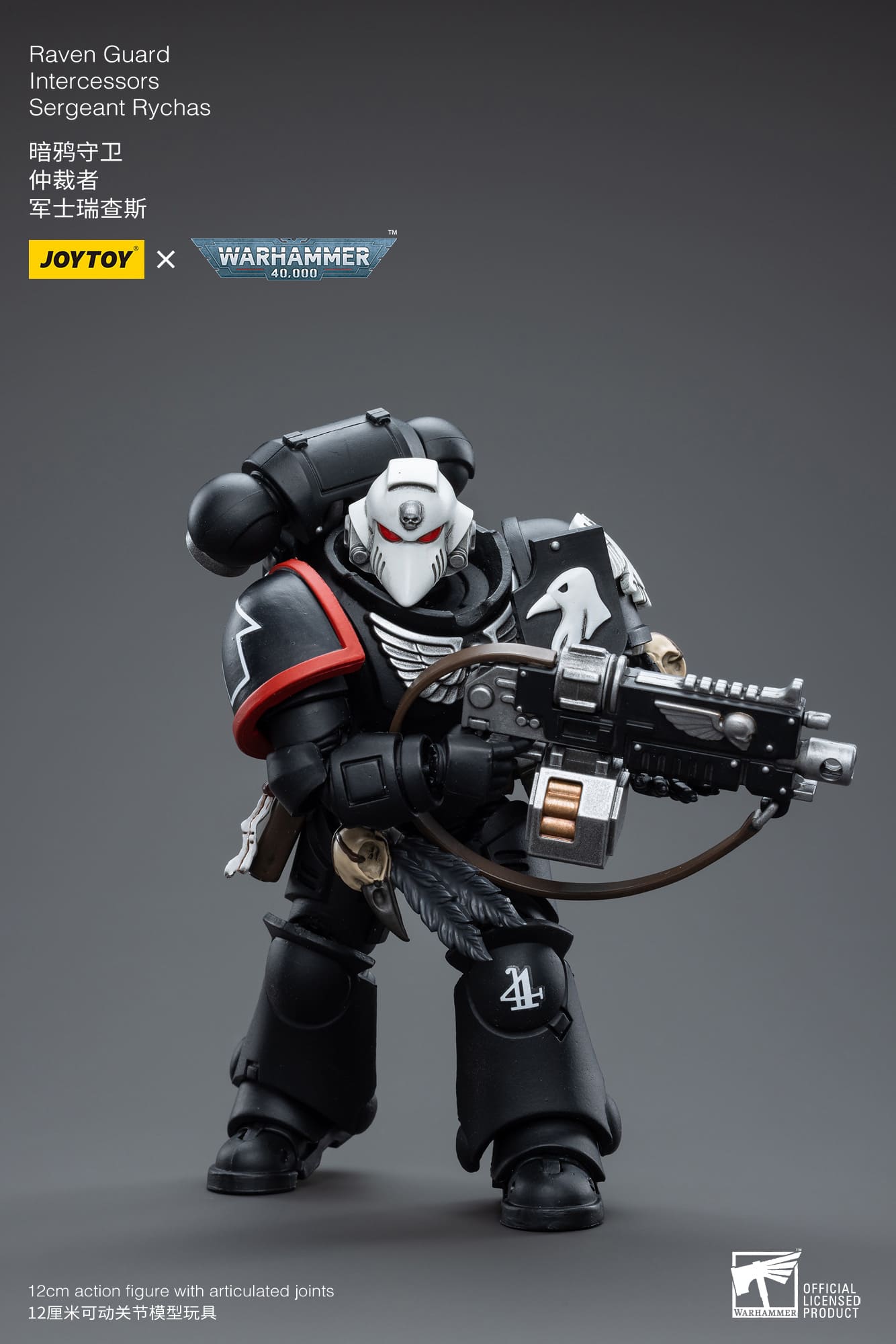  JOYTOY Warhammer 40,000 Action Figure, Raven Guard