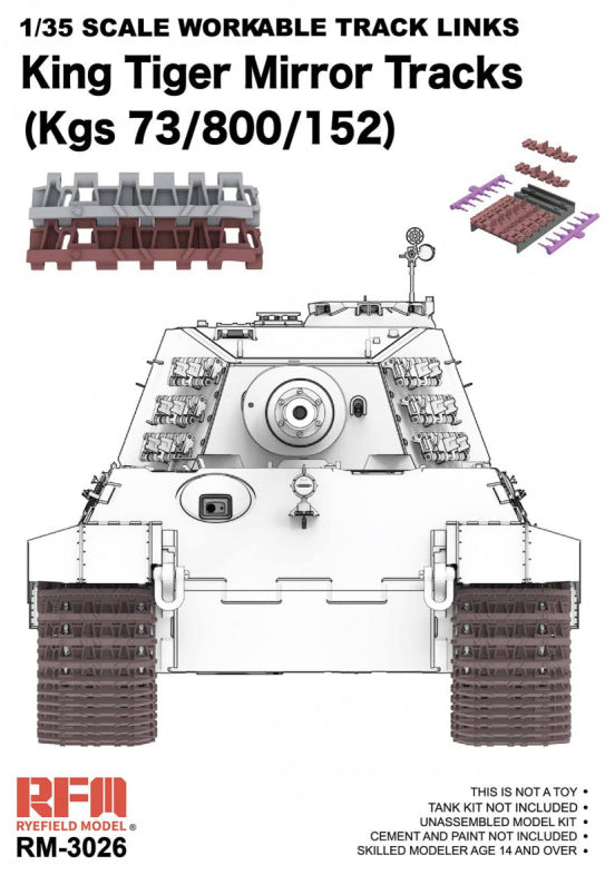 RFM: 1/35 King Tiger Workable Mirror Tracks