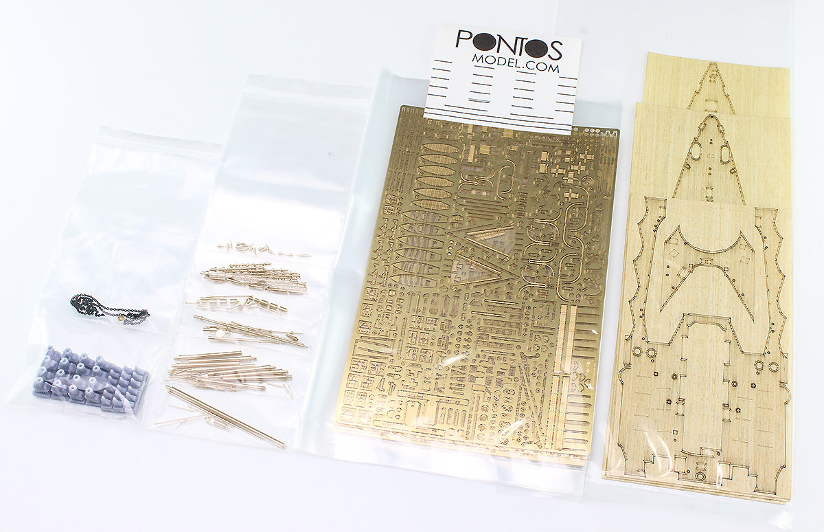 Pontos Model: Detail Up Parts Set for 1/350 IJN Battleship Nagato 1941 [Z24] (Japan Limited Edition)