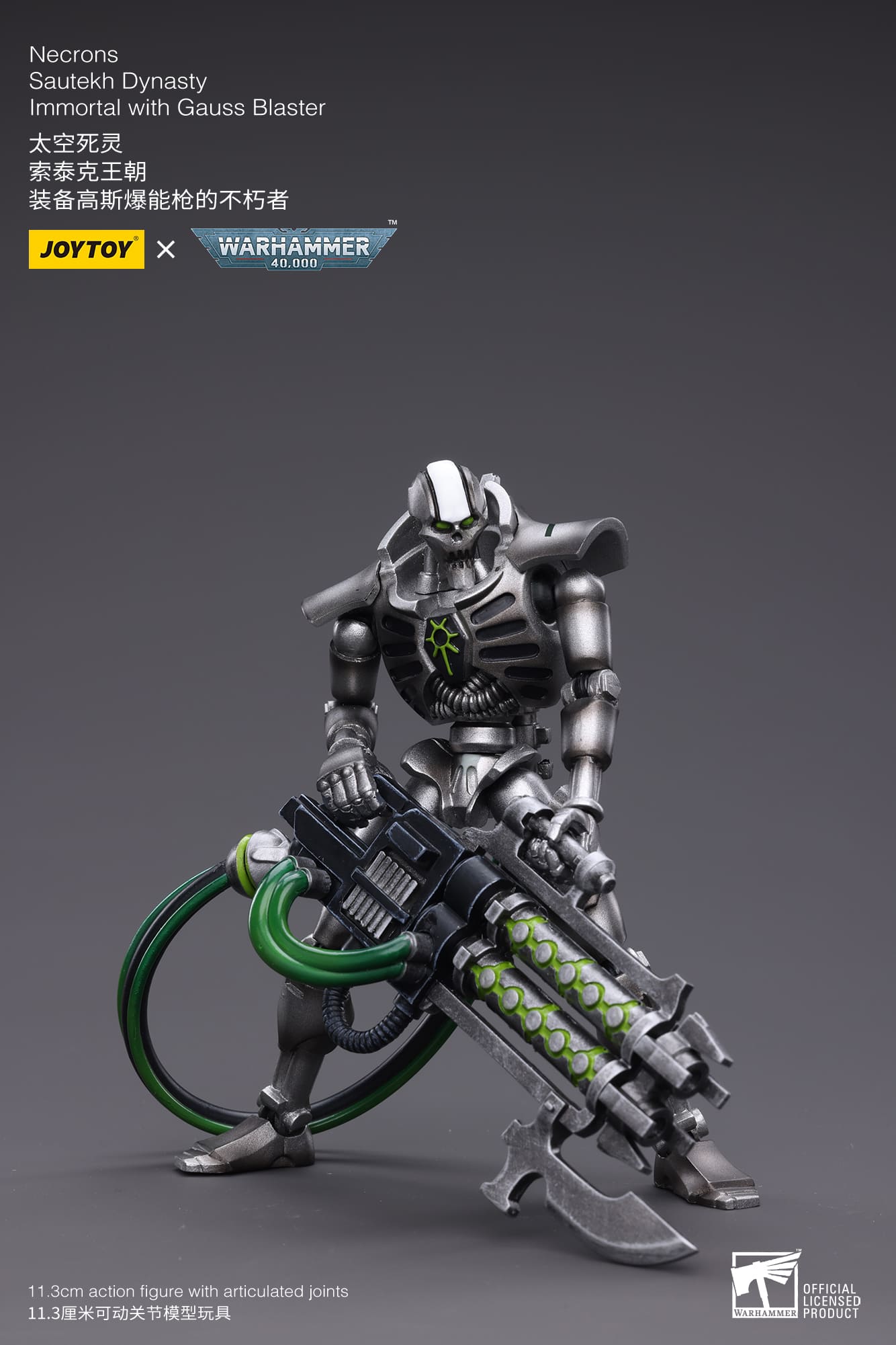 Joytoy: Necrons Sautekh Dynasty Immortal with Gauss Blaster