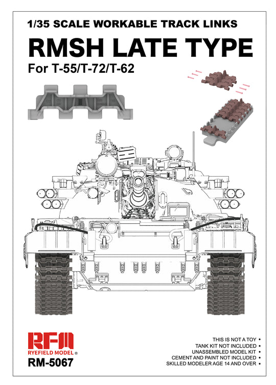 RFM: 1/35 RMSH Late type For T55/T-72/T-62 Workable Track Links