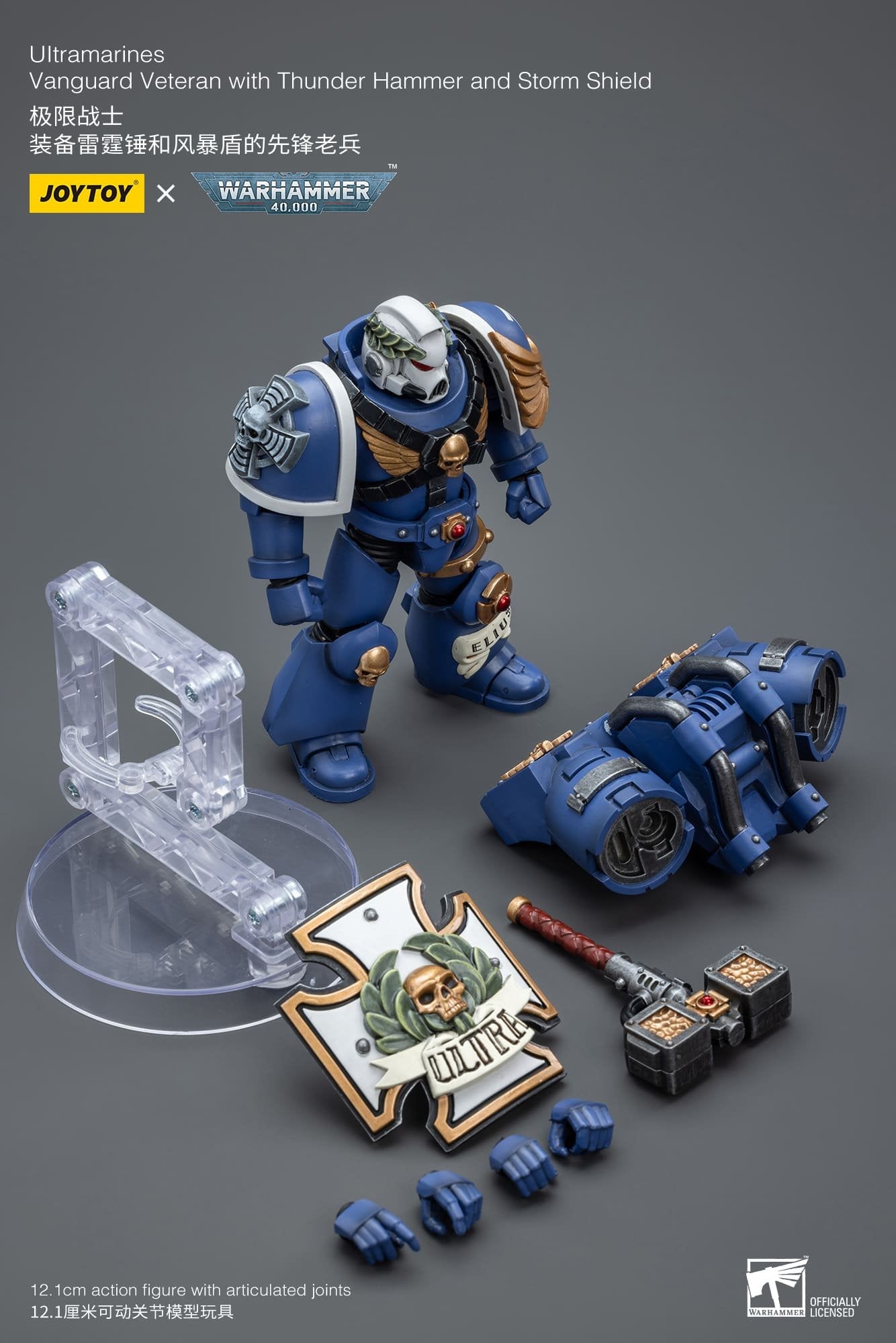 Joytoy: Ultramarines Vanguard Veteran with Thunder Hammer and Storm Shield