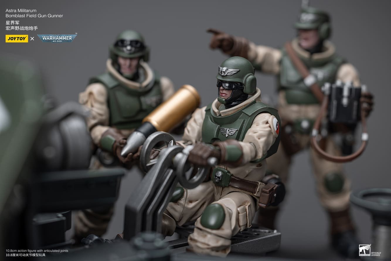 Joytoy: Astra Militarum Ordnance Team with Bombast Field Gun