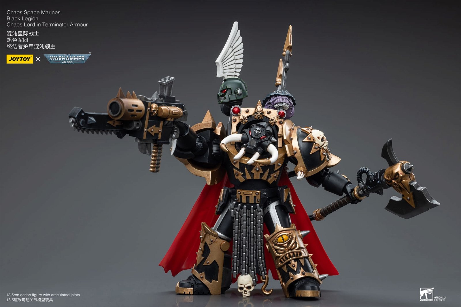 Joytoy: Chaos Space Marines Black Legion Chaos Lord in Terminator Armour