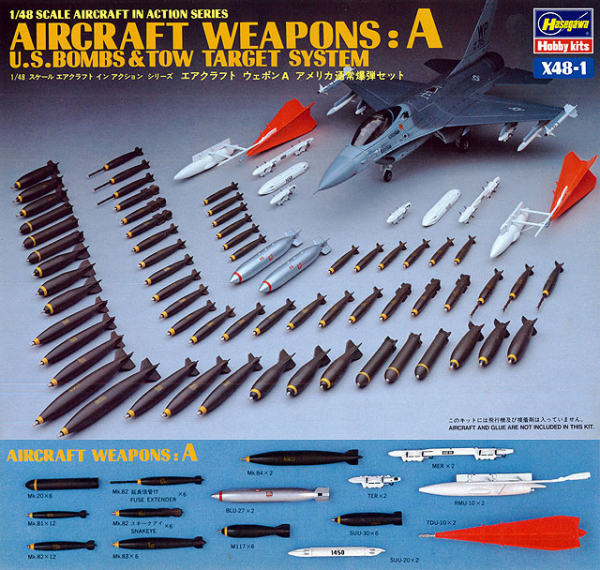 Hasegawa [X48-1] 1:48 U.S. Aircraft Weapons A