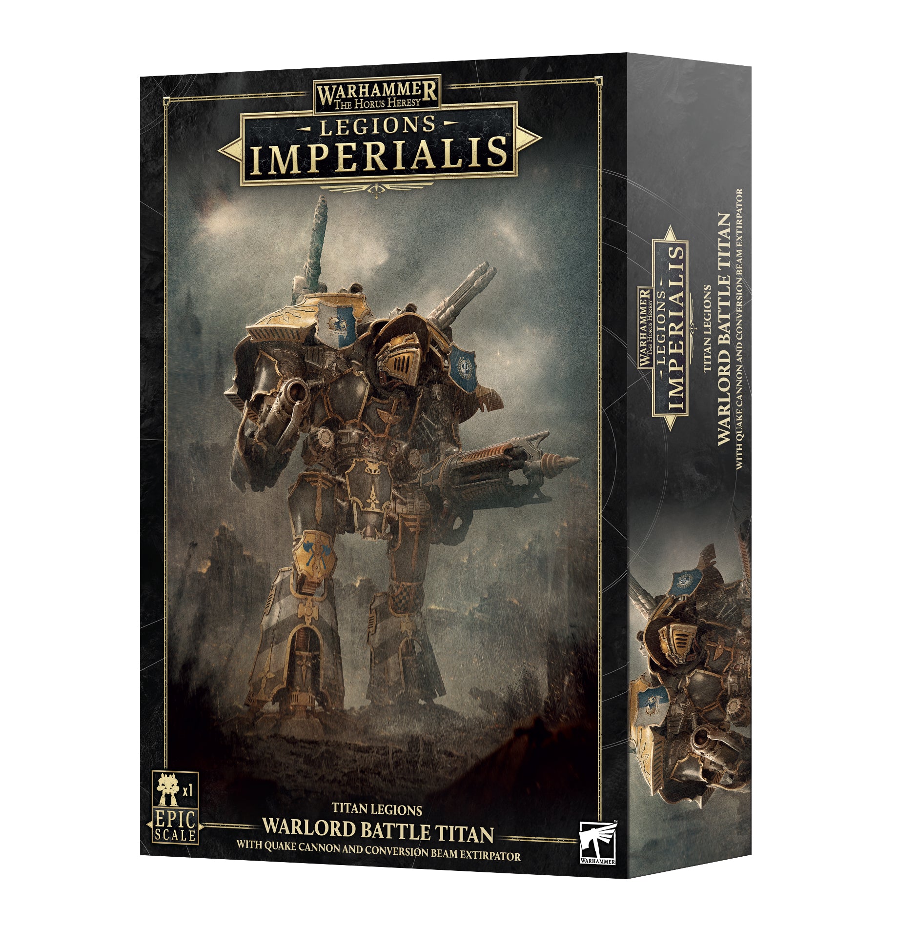 Legions Imperialis: Warlord Titan with Quake Cannon and Conversion Beam Extirpator [Aug 1]