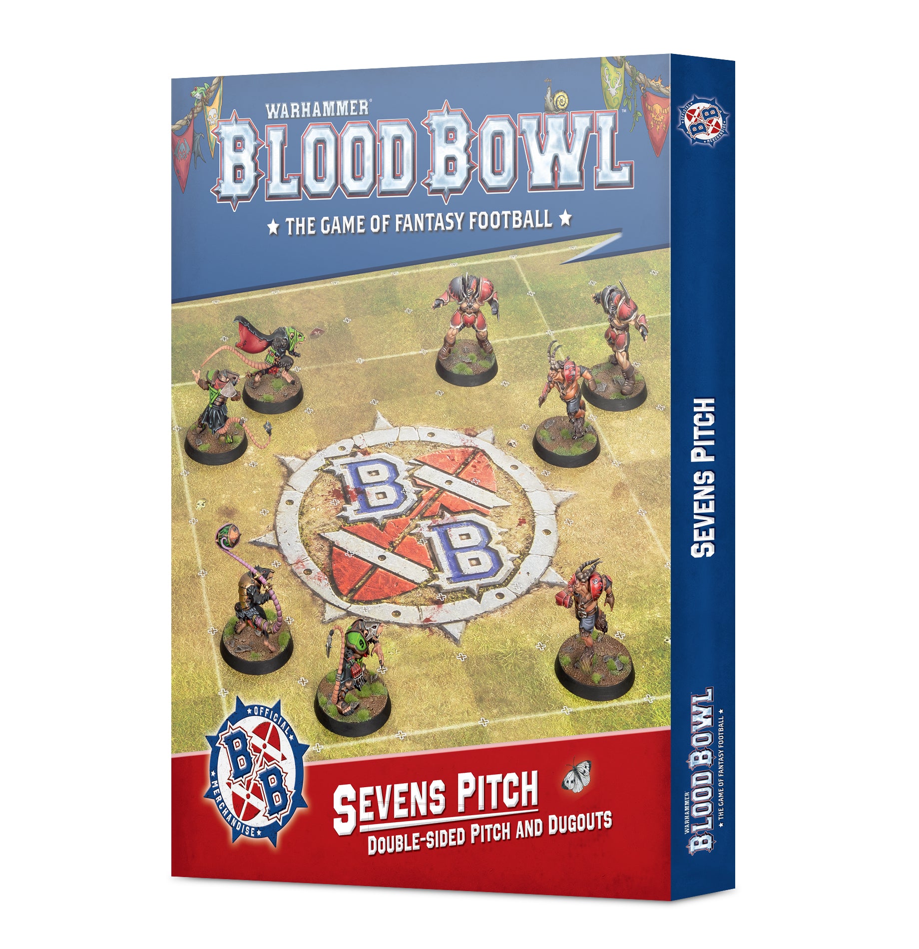 Blood Bowl: Sevens Pitch: Double-sided Pitch and Dugouts [Aug 22]