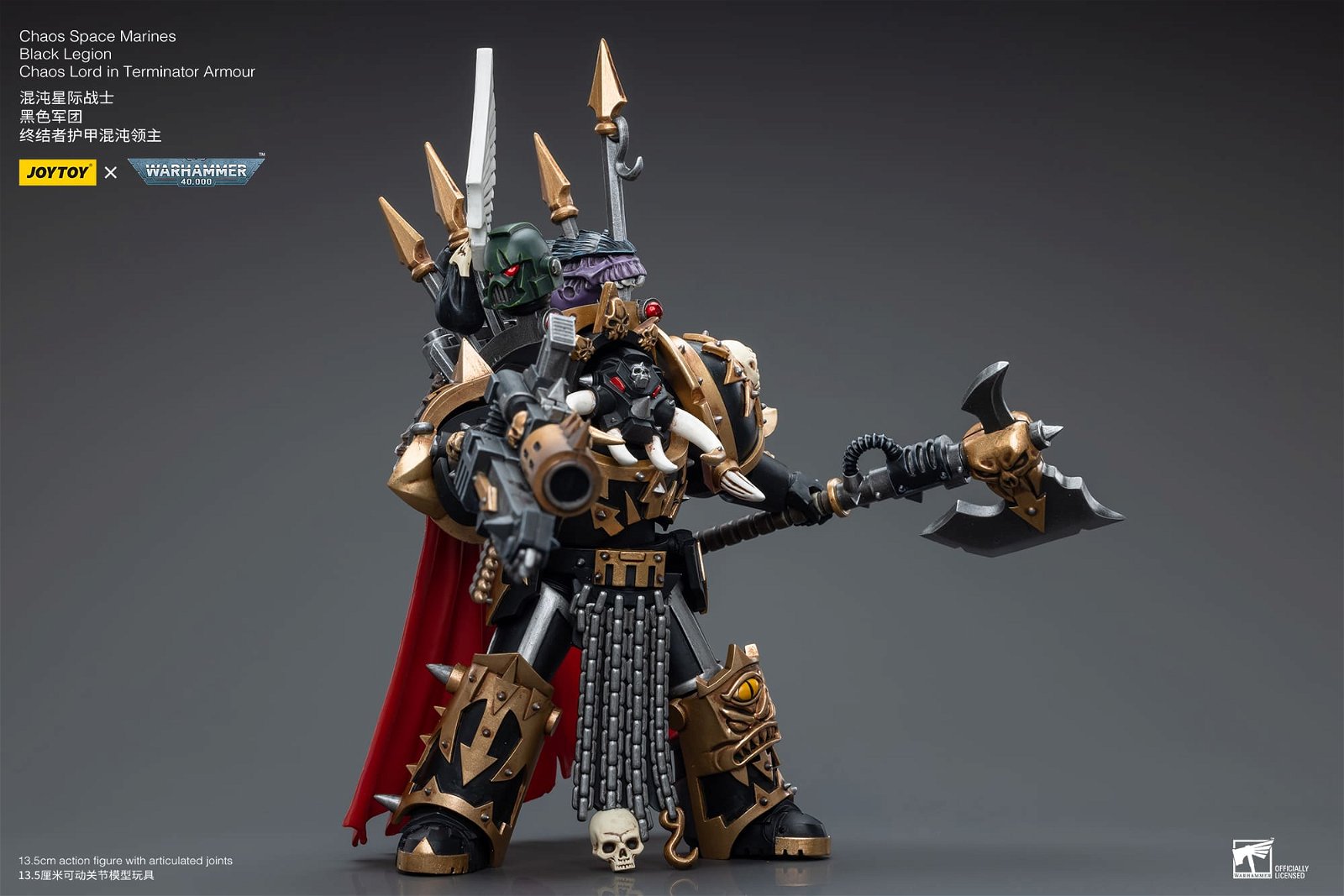 Joytoy: Chaos Space Marines Black Legion Chaos Lord in Terminator Armour