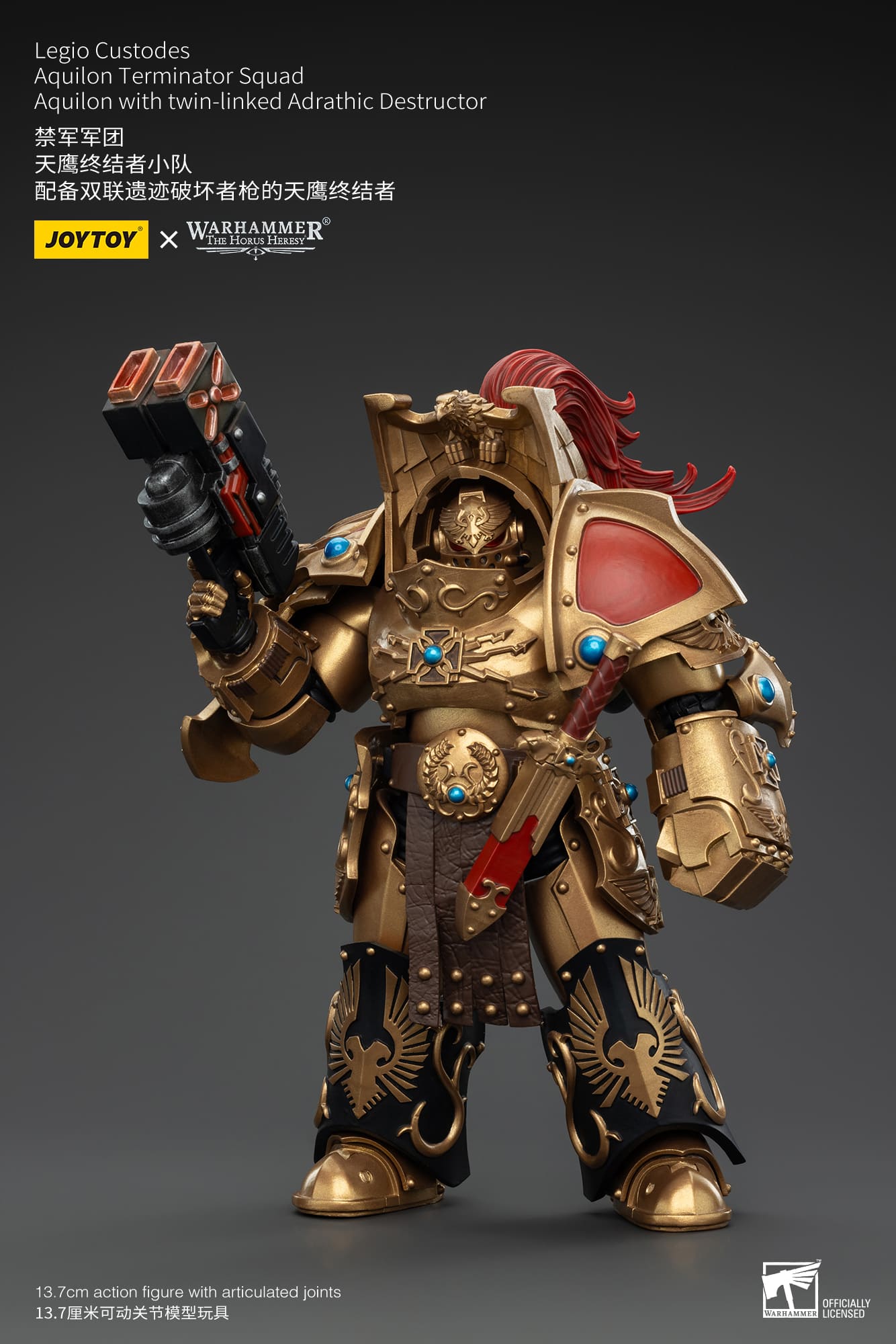 Joytoy: Legio Custodes Aquilon Terminator Squad Aquilon with twin-linked Adrathic Destructor