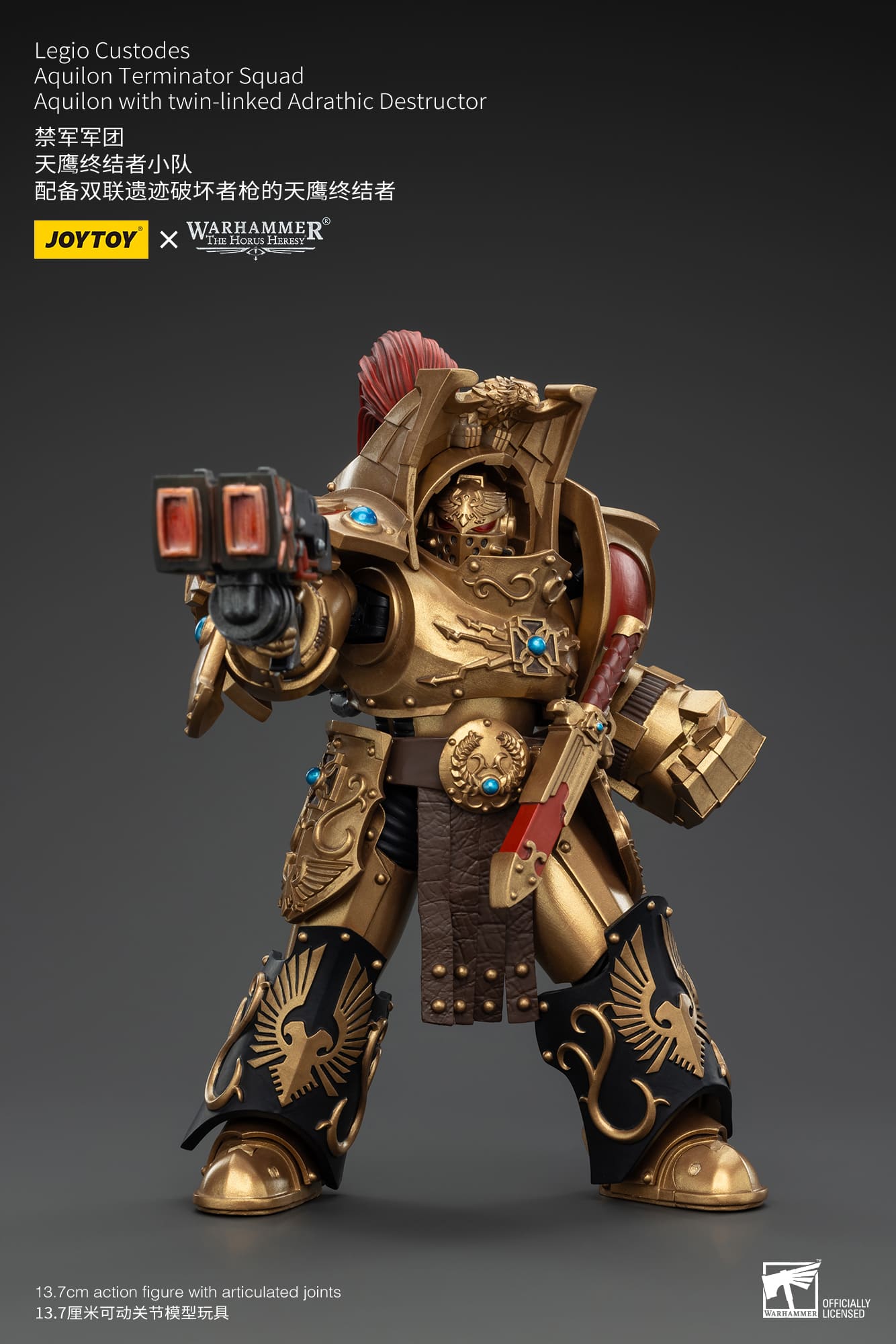 Joytoy: Legio Custodes Aquilon Terminator Squad Aquilon with twin-linked Adrathic Destructor