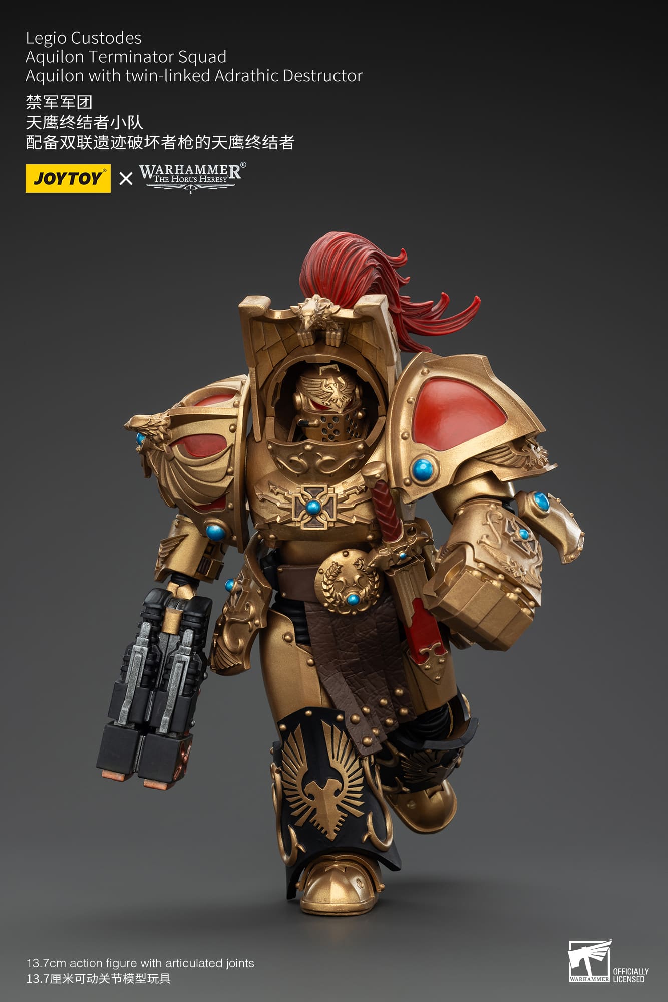 Joytoy: Legio Custodes Aquilon Terminator Squad Aquilon with twin-linked Adrathic Destructor