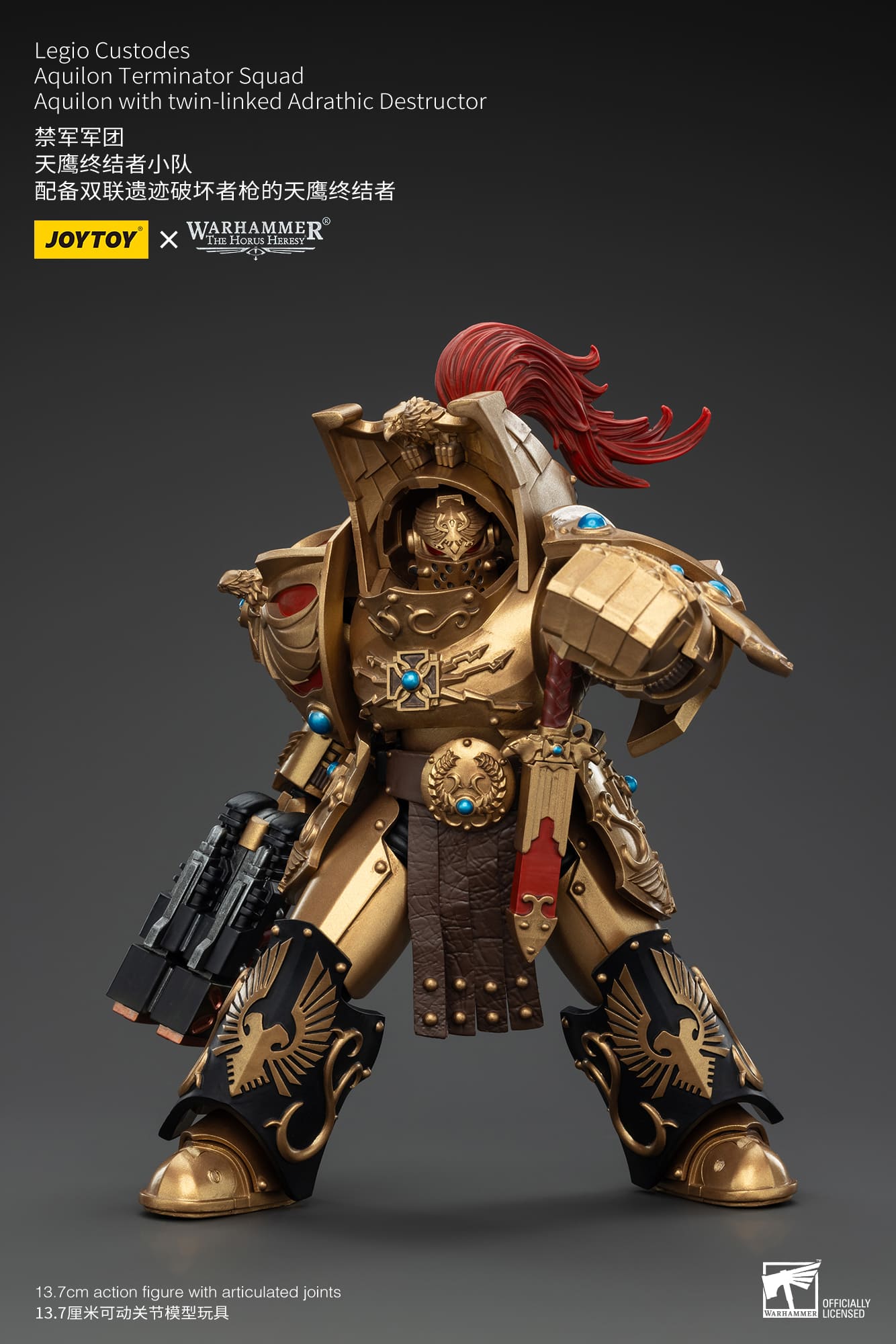 Joytoy: Legio Custodes Aquilon Terminator Squad Aquilon with twin-linked Adrathic Destructor