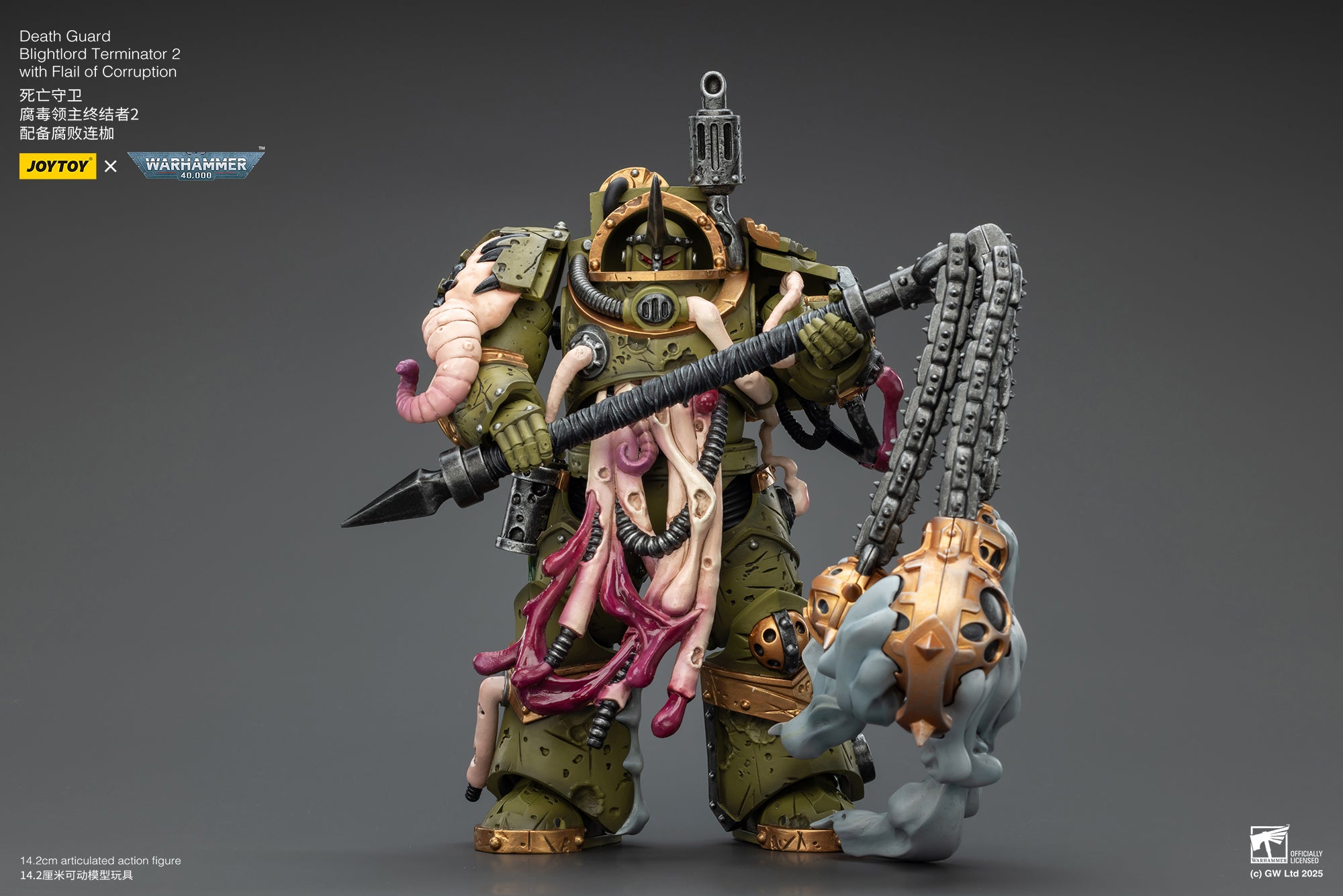 Joytoy: Death Guard Blightlord Terminator 2 with Flail of Corruption