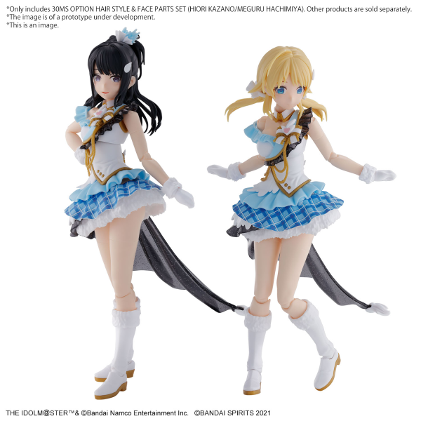 30MS The Idolmaster: Option Hair Style & Face Parts Set (Hiori Kazano/Meguru Hachimiya)