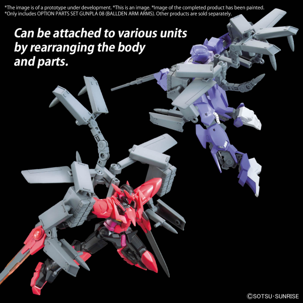 HG Option Parts Set Gunpla 08 (Bolden Arm Arms)