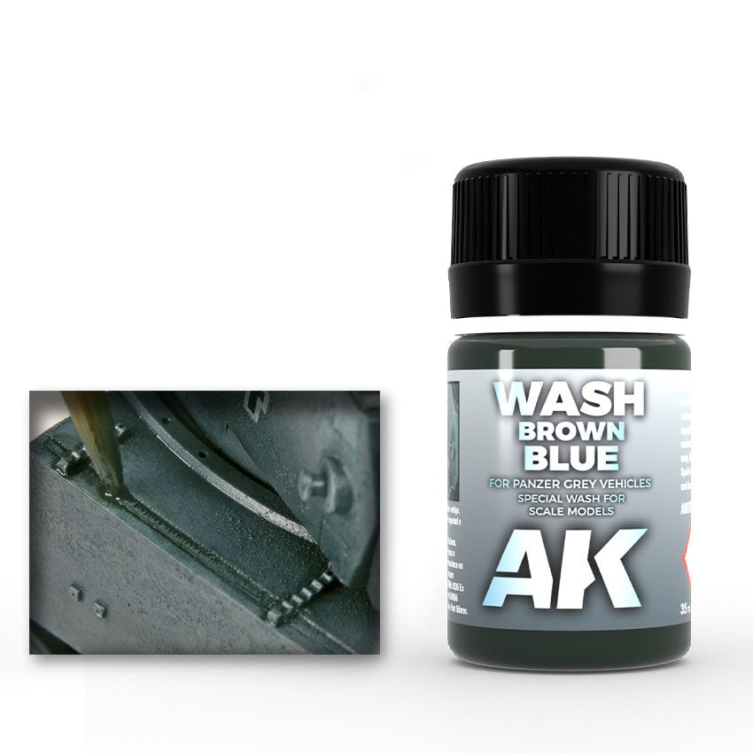 AK: 070 Brown Blue Wash for Panzer Grey