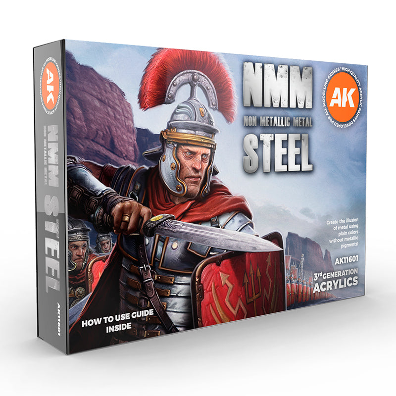 AK11601: Non Metallic Metal (NMM) Steel Paint Set