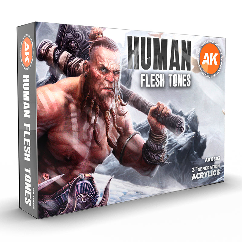 AK11603: Human Flesh Tones Paint Set