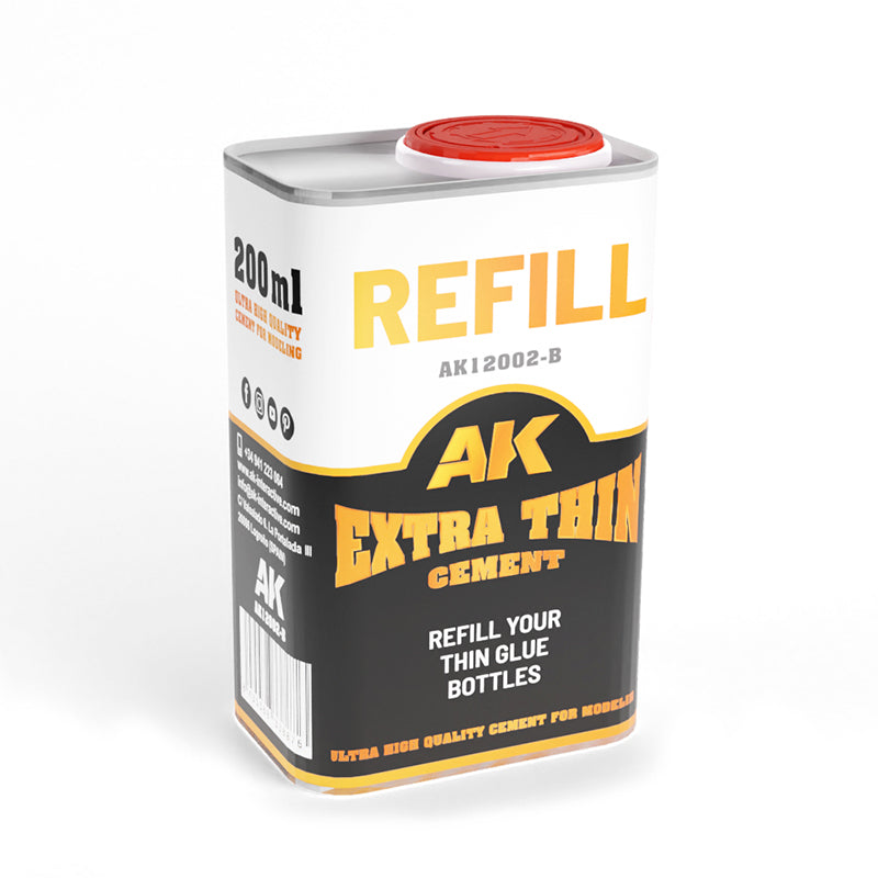 AK Interactive Plastic Cement Refill (200ml)