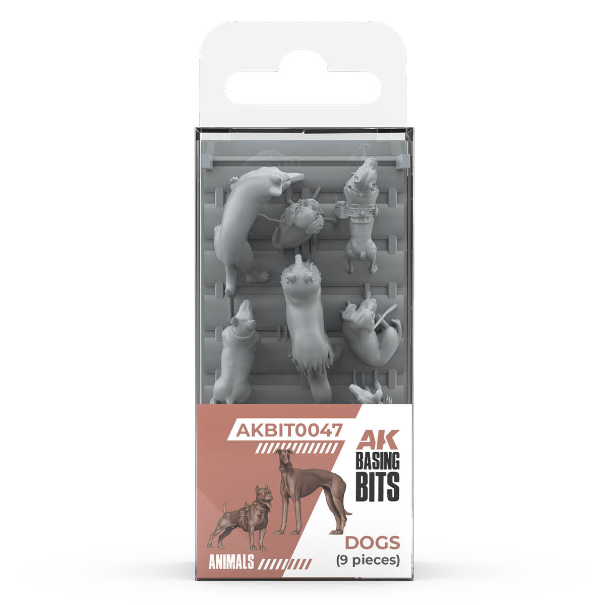 AK Basing Bits: Dogs (9 Pieces)