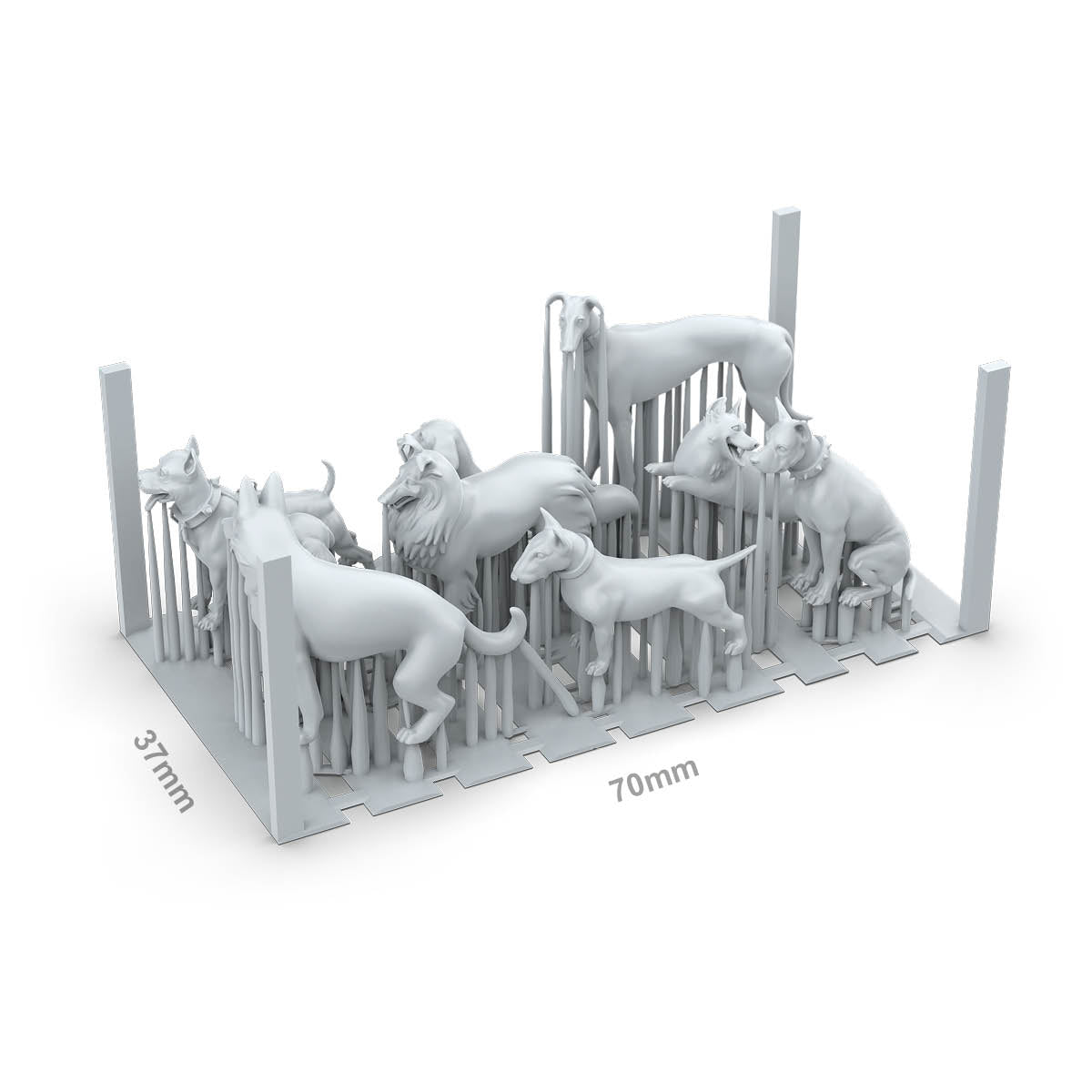 AK Basing Bits: Dogs (9 Pieces)