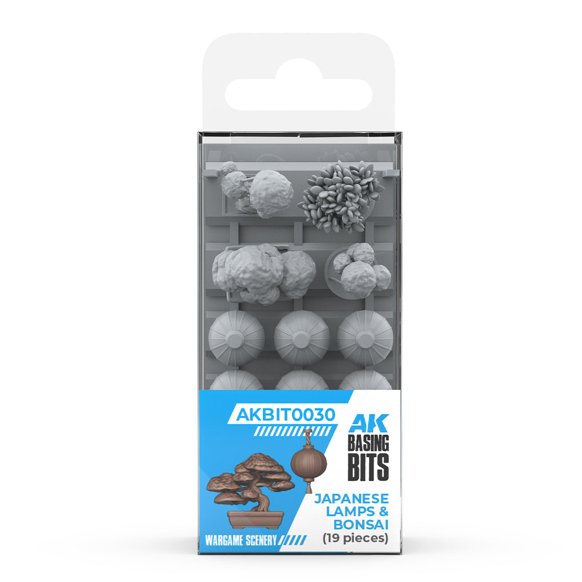AK Basing Bits: Japanese Lamps & Bonsai (19 Pieces)
