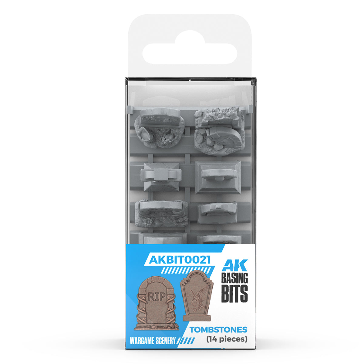AK Basing Bits: Tombstones (14 Pieces)