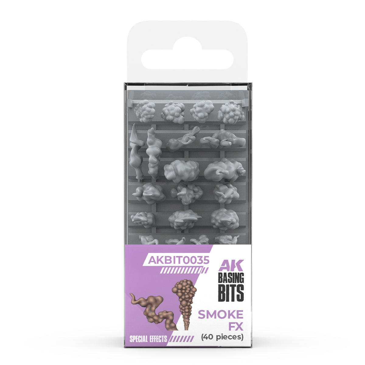 AK Basing Bits: Smoke FX (40 Pieces)
