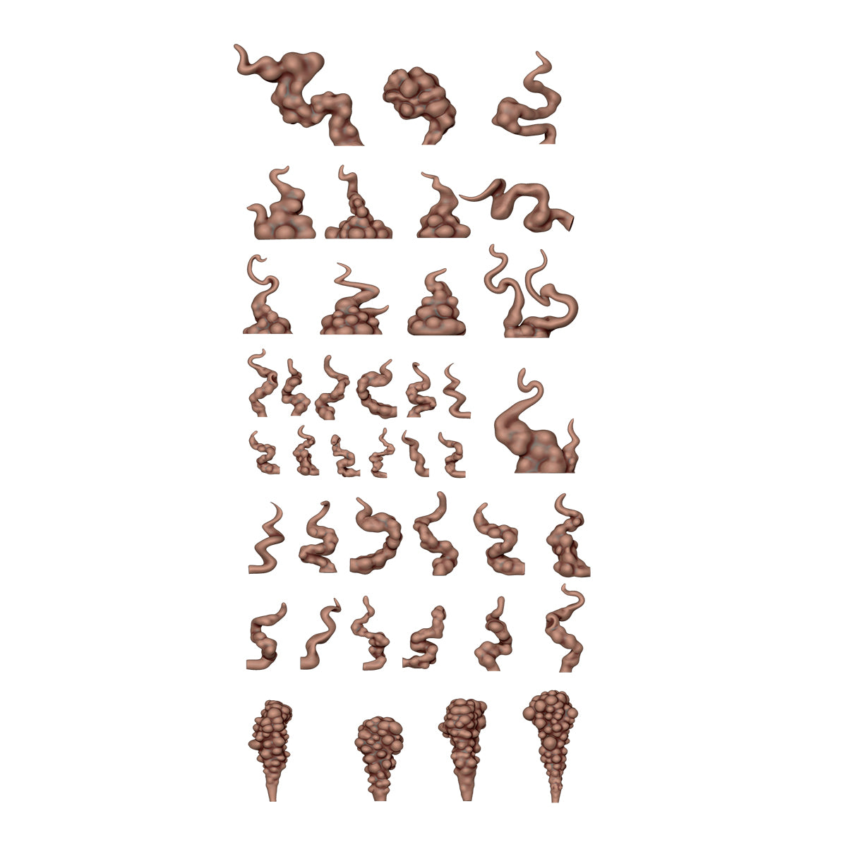 AK Basing Bits: Smoke FX (40 Pieces)